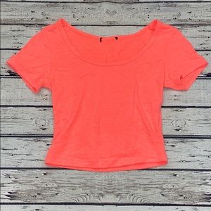 🌵3/$20• Pink Tight Crop Top Tee Shirt
